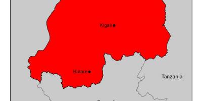 Kaart Rwanda malaaria